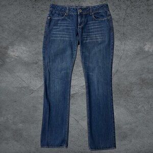 American Eagle Women's 77 Straight Jeans Low Rise Size 6 Regular
